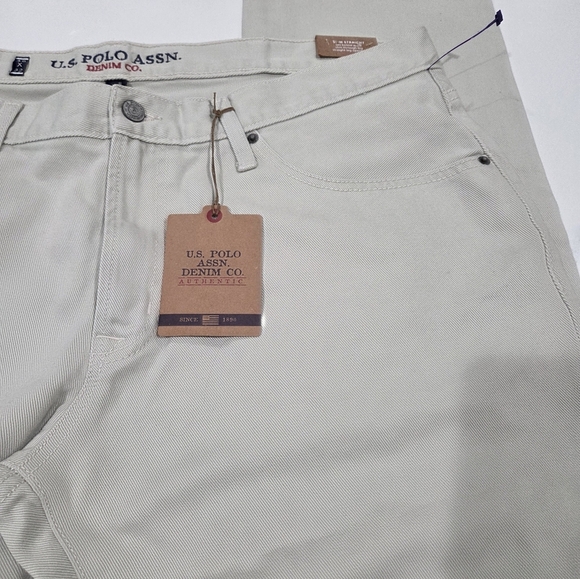 Polo Ralph Lauren Men's Size 40/32 Khaki Cotton Straight Leg Pants - Picture 5 of 16